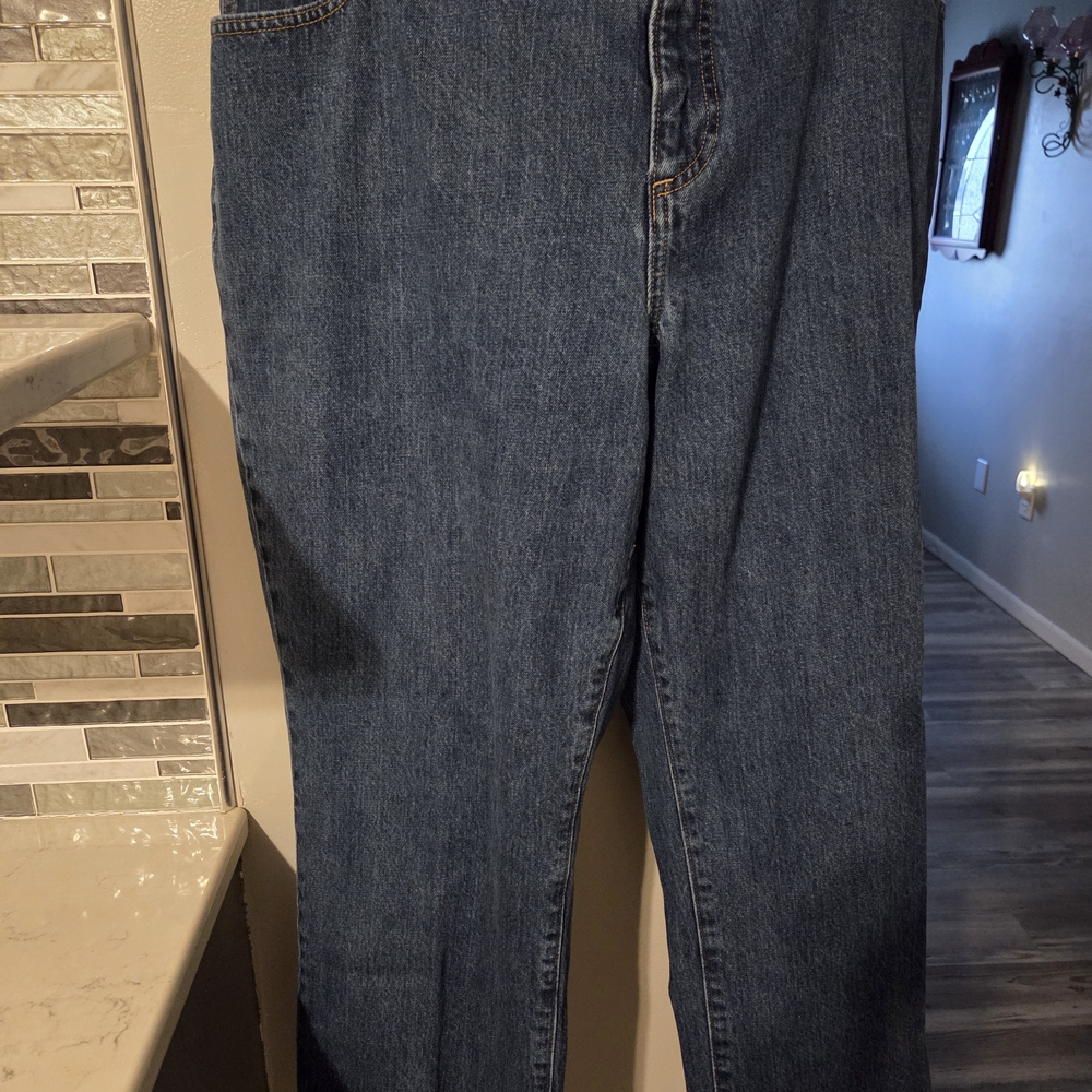 Lands' End Men's Relaxed Blue Jeans